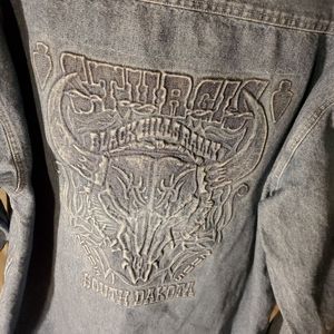 Denim LONGSLEEVED BUTTON UP SHIRT